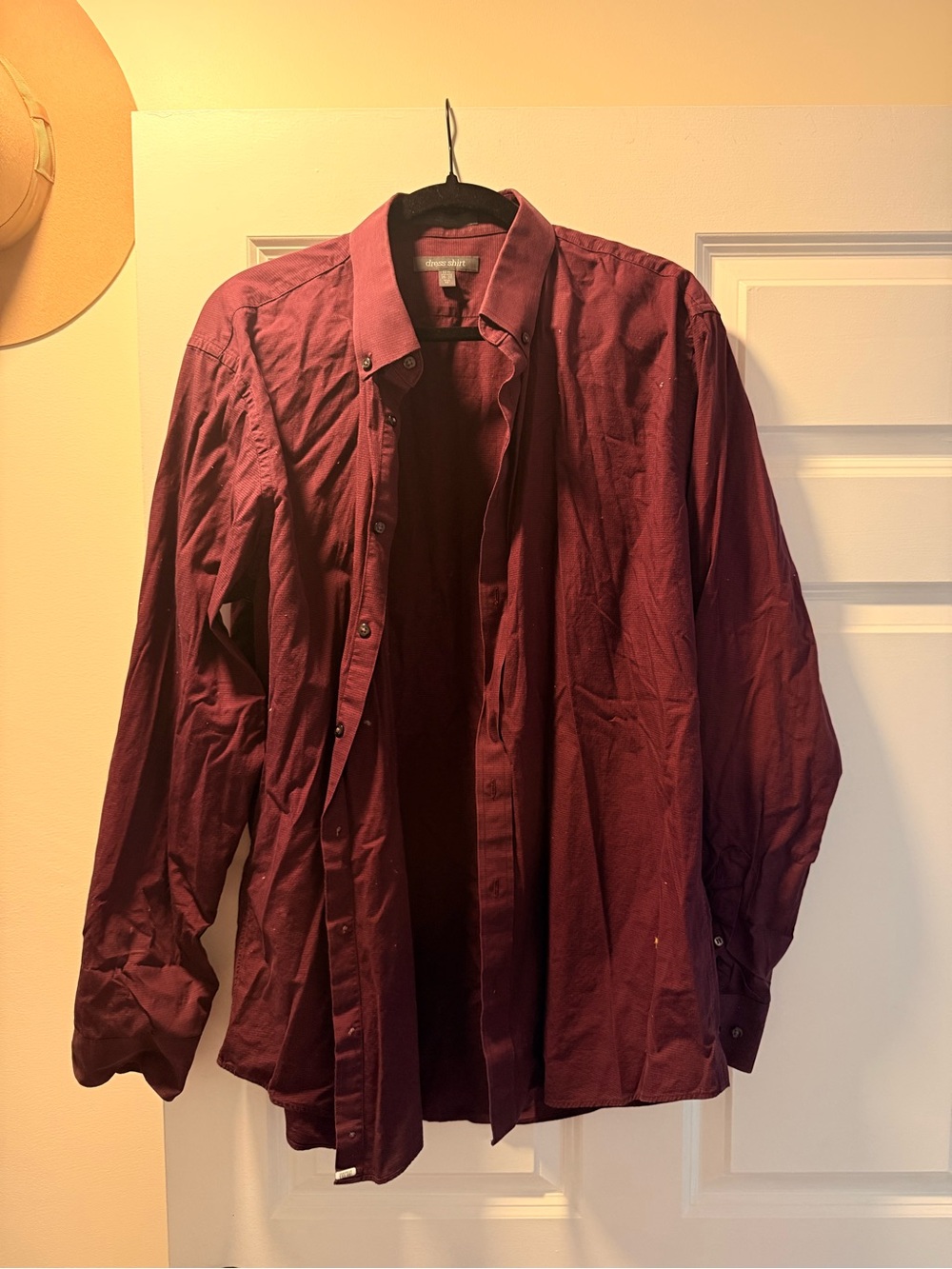 Lightweight Men's Burgundy Shirt Jacket
